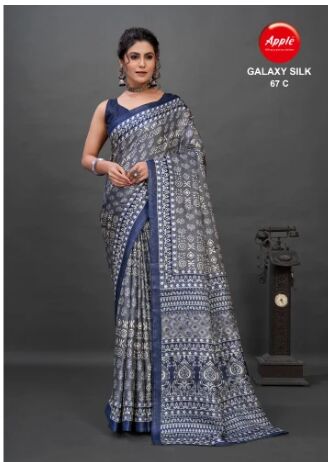 Printed Khadi Silk Sarees, Occasion : Festive Wear