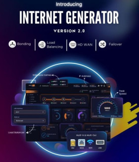 Instanet Internet Bonding Router, Color : Black