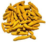 Polished Natural Raw Turmeric, For Cosmetics, Food Medicine, Spices, Cooking, Size : 3inches