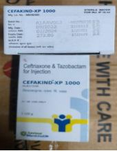 Cefakind-xp 1000 Ceftriaxone Tazobactam Injection, Grade Standard : Medicine Grade