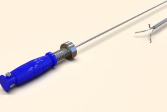 Stainless Steel URS Tripronge Forceps, For Hospitals, Feature : Light Weight, Tight Grip, Unbreakable