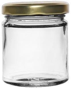 Transparent Round 100 ML Salsa Glass Jar, For Food Storage, Cap Type : 53 MM Lug Cap