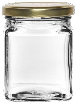 Transparent Square Metal 1000 ML Glass Jar, For Food Storage, Cap Type : 82 MM Lug Cap