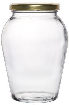 Transparent 1000 ML Matki Glass Jar, For Dry Fruits Storage, Cap Type : 82 MM Lug Cap