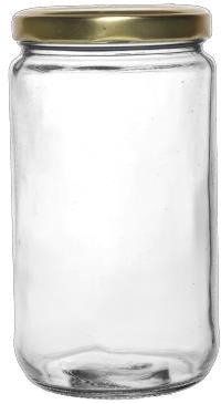 Transparent Round 1000 ML Salsa Glass Jar, For Food Storage, Cap Type : 82 MM Lug Cap