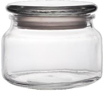 Round 13 Oz Yankee Glass Jar, For Candy Storage, Color : Transparent