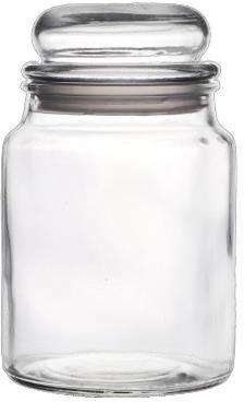 Transparent Round 18 Oz MC Glass Jar, For Candy Storage