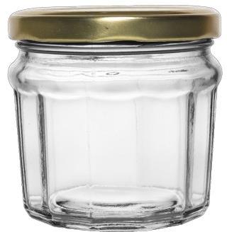 Transparent Round 350 ML Salsa Gijaro Glass Jar, For Food Storage, Cap Type : 82 MM Lug Cap