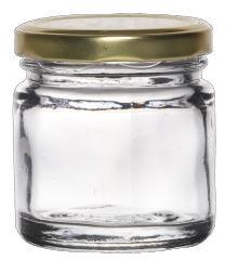 Transparent Round 41 ML Salsa Glass Jar, For Food Storage, Cap Type : 43 MM Lug Cap