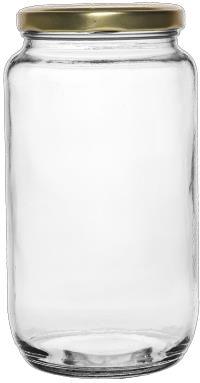 Transparent Round 770 ML Salsa Glass Jar, For Food Storage, Cap Type : 82 MM Lug Cap