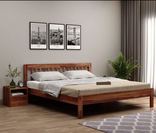 Designer Wooden Double Bed Without Storage, For Home Use, Hotel Use, Feature : Durable, Quality Tested