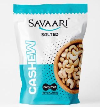 Savaari 60gm Salted Cashew Nut, Packaging Type : Packet