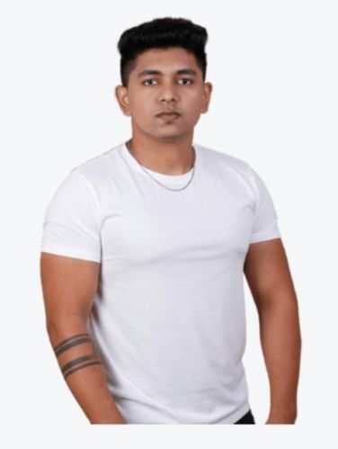 Mens Round Neck Plain Sublimation T-Shirt, Size : XXL, XL