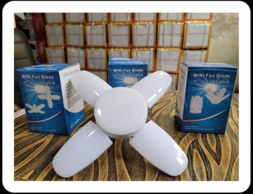 Cool White Mini Fan Blade LED Bulb, For Home, Specialities : High Rating, Long Life