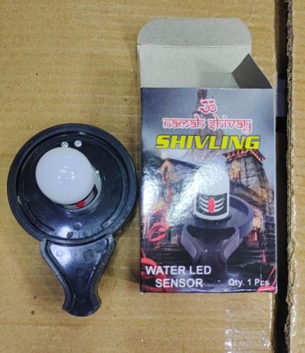 Plastic Shivling Water LED Sensor, Color : Black