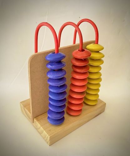 Wooden Educational Toy Mini Abacus 3 Loop