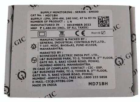 Grey SM 500 Power Supply Monitoring Device, For Industrial, Voltage : 220V