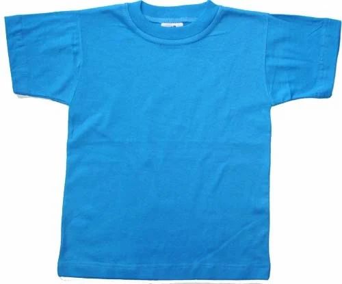 Half Cotton Kids Plain T-shirt, Color : Mulit Colour