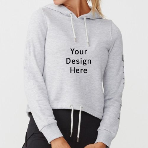 Ladies Printed Gym Hoodie, Size : XL, XXL