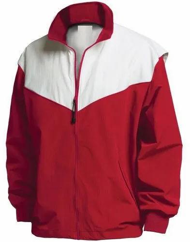 Plain Polyester Mens Sports Jacket, Packaging Type : Packet