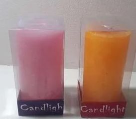 Polished Paraffin Wax Long Pillar Candle