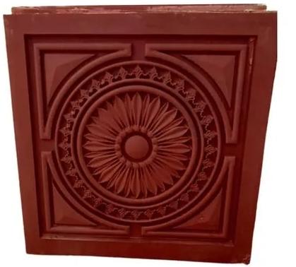 Rectangle Polished Red Sandstone Wall Panel, For Construction, Size : Standard