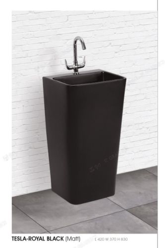 Tesla Royal Black (matt) One Piece Basin