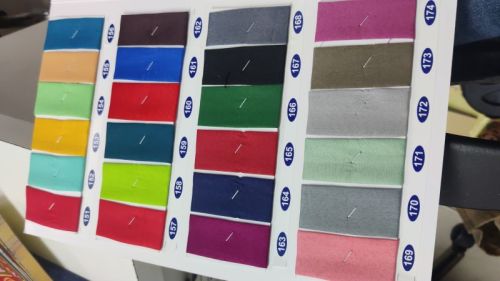 Multicolor Plain Micro Crepe Fabrics, For Garments, Packaging Type : Poly Bag