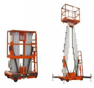 14m Hydraulic Dual Mast Aluminium Aerial Platform