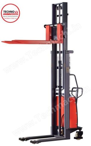 Steel 2 Ton SEMI-ELECTRIC PALLET STACKER, For Lifting Goods