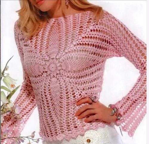 Crochet Ladies Top, Size : All Sizes