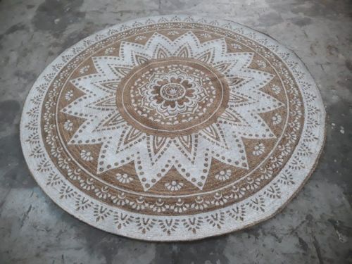 Round Smooth Plain Hand Tufted Carpets Rugs, For Home, Office, Hotel, Packaging Type : Plastic Bag