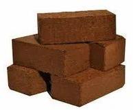 Brown Rectangular 650gm Coir Pith Block, For Floor, Size : 12x4inch, 12x5inch