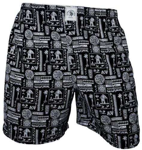 White Printed Linen Boxer Shorts, For Regular Wear, Size : XXL, XL, M