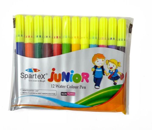 Multicolor Plastic Spartex Sketch Pens, For School, Packaging Type : Packet