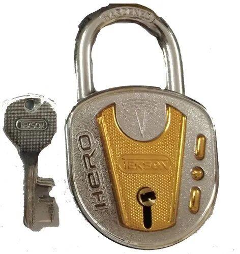 TEKSON Round Padlock, Color : Silver