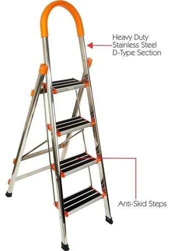 SS Ladder, Color : Silver
