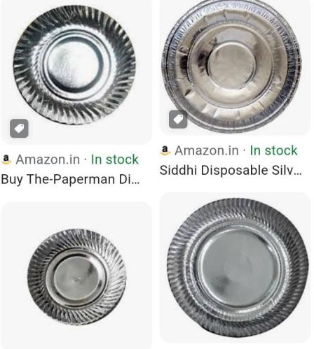 Silver Paper Plates, Size : Multisizes