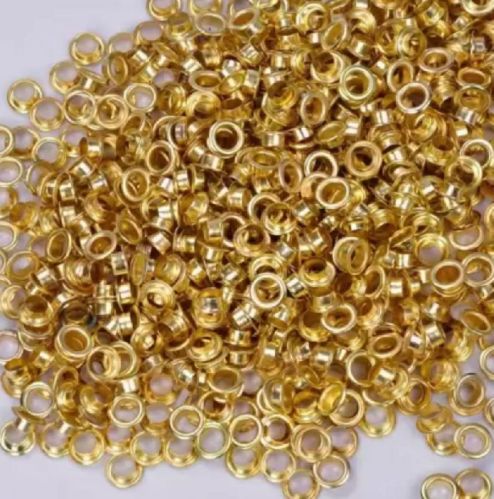 Brass Eyelets (All Sizes Are Available), Color : Golden