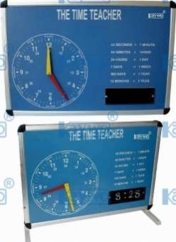 Kaywo Plastic/ Wooden Teaching Clock Board, For Schools