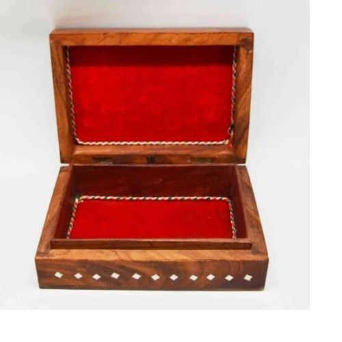 Rectangle Decorative Jewelry Box, Color : Brown