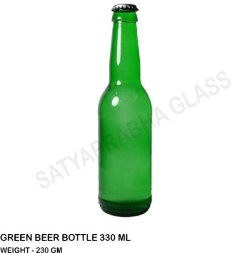 Empty Beer Bottle 330 Ml Green, Sealing Type : CROWN
