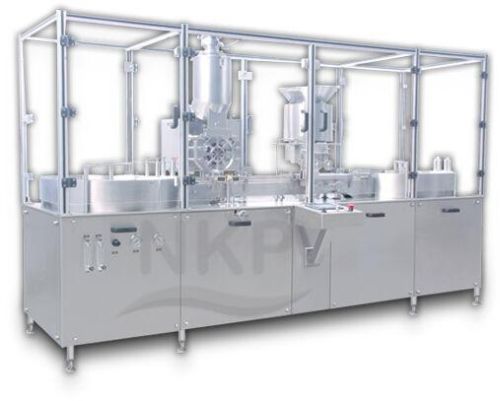 Automatic Injectable Dry Powder Filling With Rubber Stoppering Machine