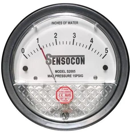 Sensocon Differential Pressure Gauges, Display Type : Analog
