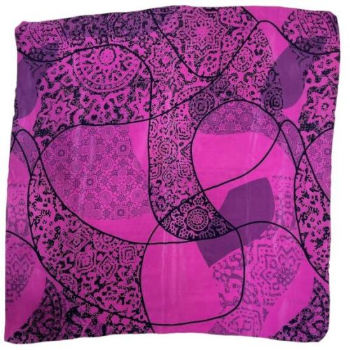 Pure Silk Square Printed Scarves, Style : Antique