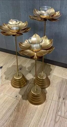 Brass Candle Stand Set, Size : 12 Inch, 16 Inch, 20 Inch