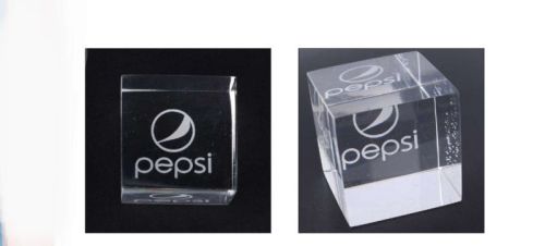 Printed Glossy Acrylic Promotional Cube Shaped Paperweight, For Office