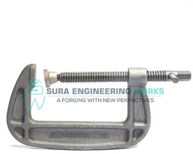 Manual Coated Metal C Clamp, For Automobile Industry, Size (mm) : Customised