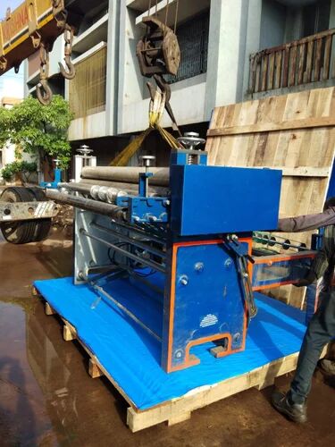 Blue 220V Automatic Paper Roll Cutting Machine