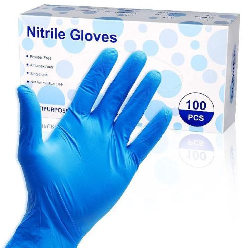 Acrylonitrile Disposable Nitrile Gloves M, Length : 10-15inches